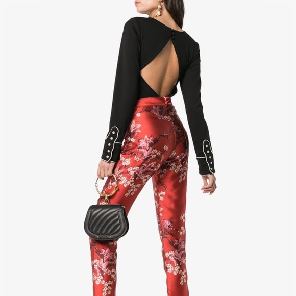 JOHANNA ORTIZ Raise The Soul Buttoned Cuff Bodysuit w/ Tags - Picture 1 of 8